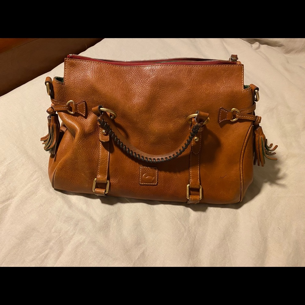 Dooney and Bourke Florentine satchel in cognac